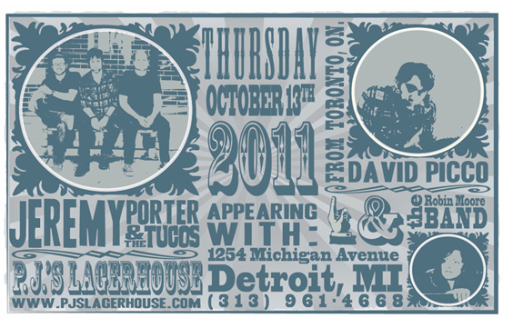 Poster for 10.13.2011 - Detroit, MI