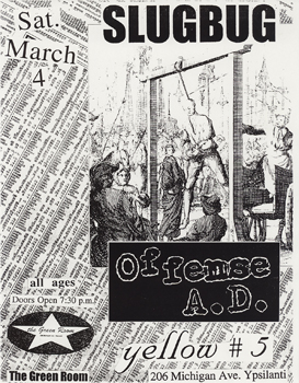 Poster for 03.04.1995 - Ypsilanti, MI