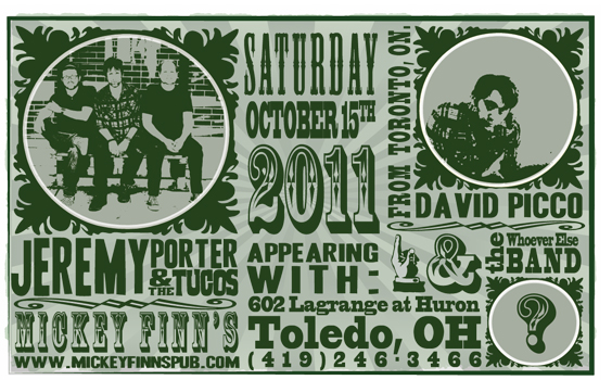 Poster for 10.15.2011 - Toledo, OH