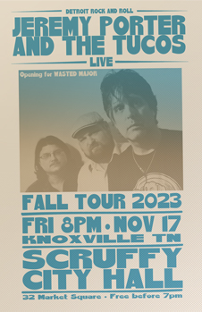 Poster for 11.17.2023 - Knoxville, TN